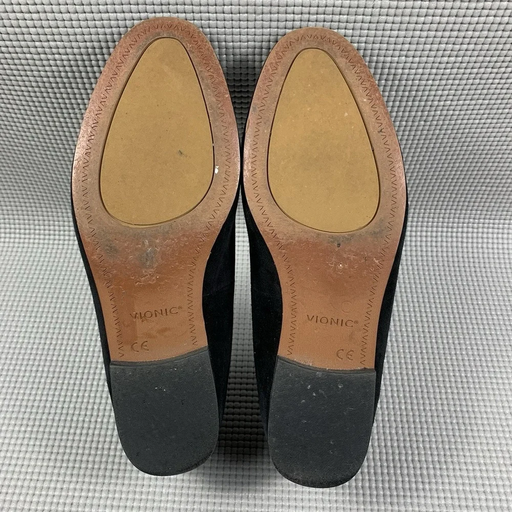 Vionic Women's Willa Loafers Size 7 Black Suede